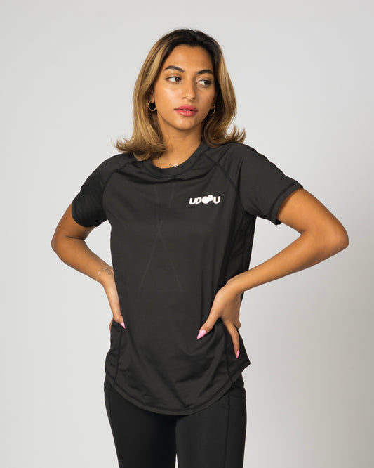 Black breathable top